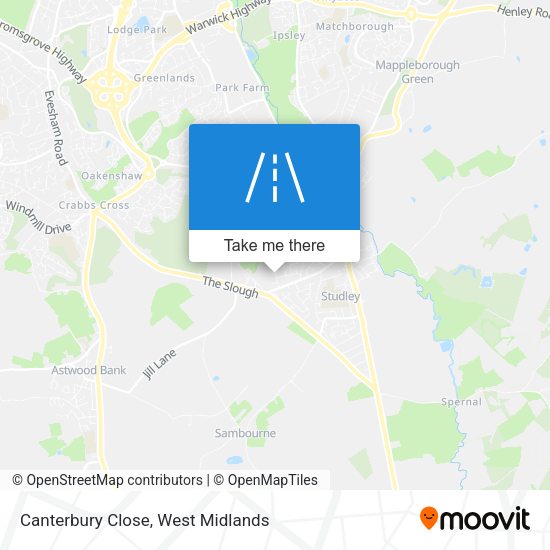 Canterbury Close map