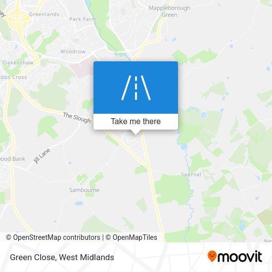 Green Close map