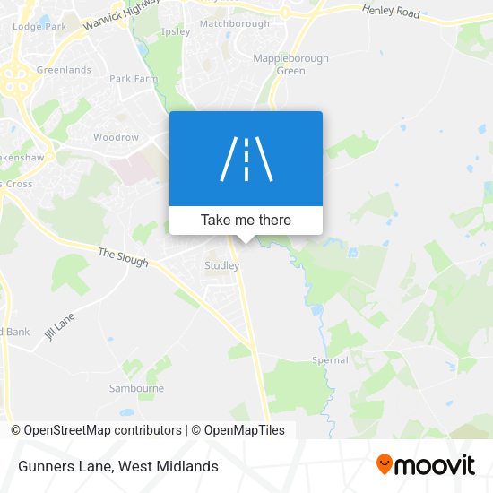 Gunners Lane map