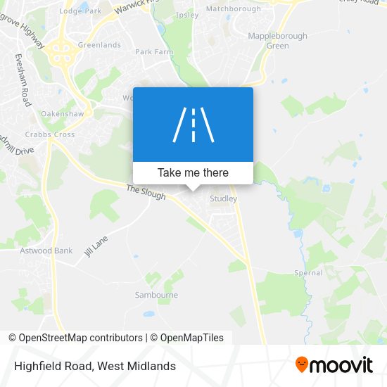Highfield  Road map