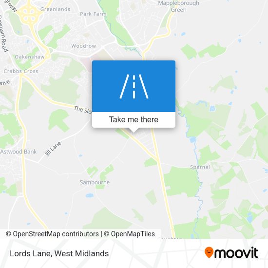 Lords Lane map