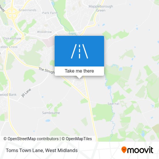 Toms Town Lane map