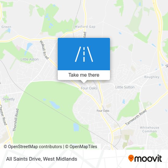 All Saints Drive map