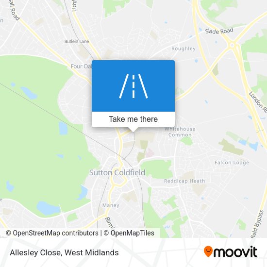Allesley Close map