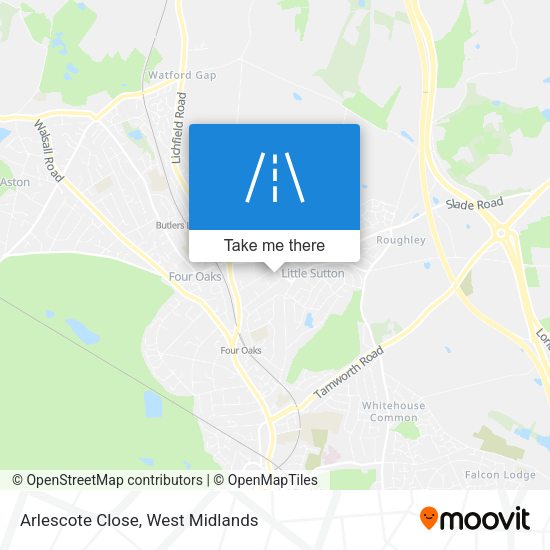 Arlescote Close map