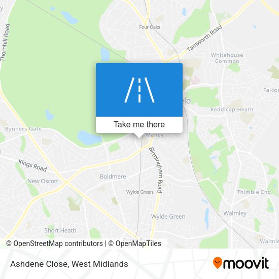 Ashdene Close map