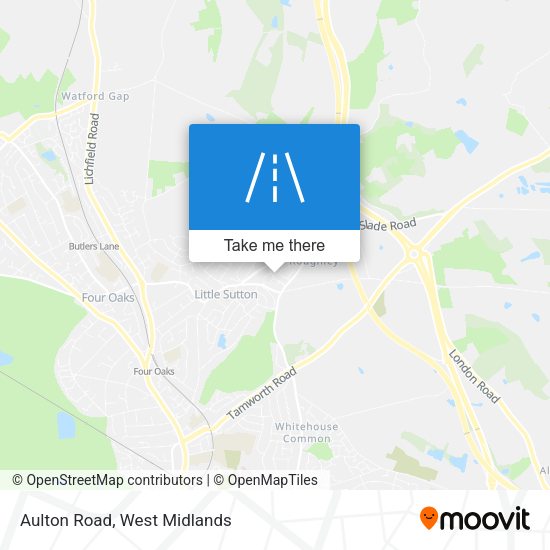 Aulton Road map