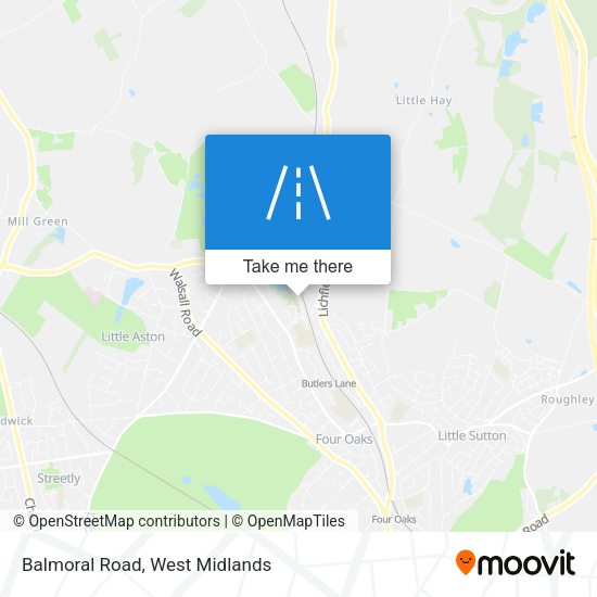 Balmoral Road map
