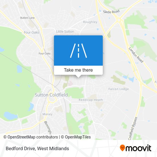 Bedford Drive map