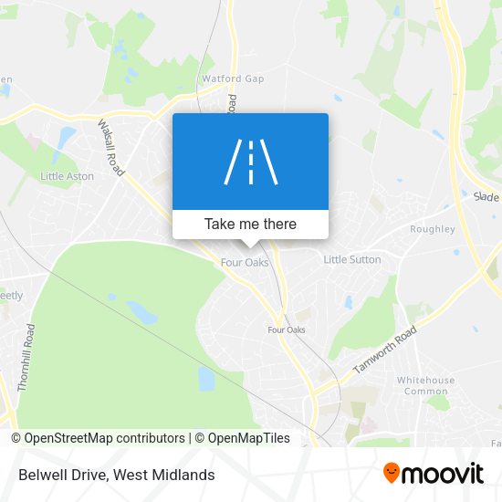 Belwell Drive map