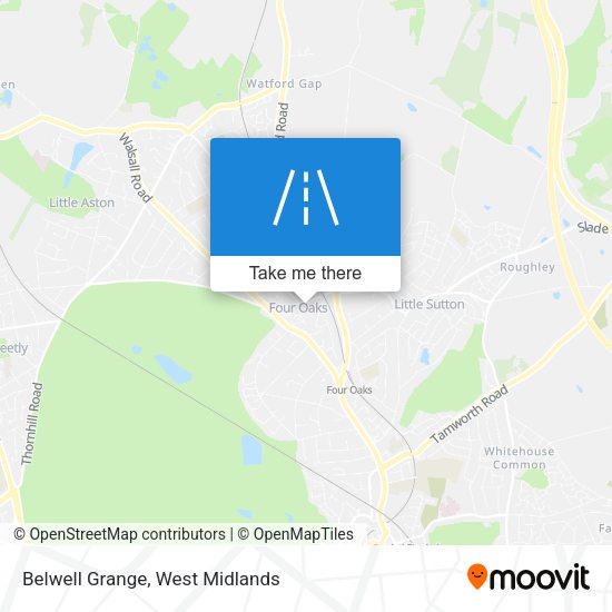 Belwell Grange map