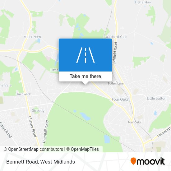 Bennett Road map