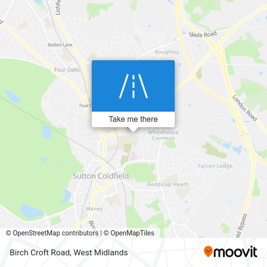 Birch Croft Road map