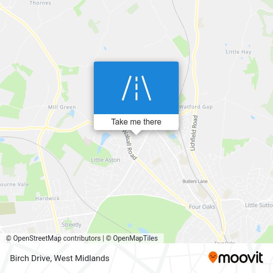 Birch Drive map