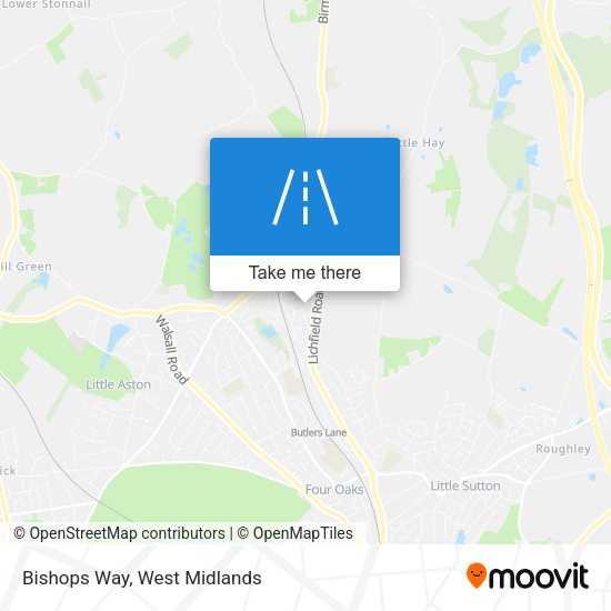 Bishops Way map