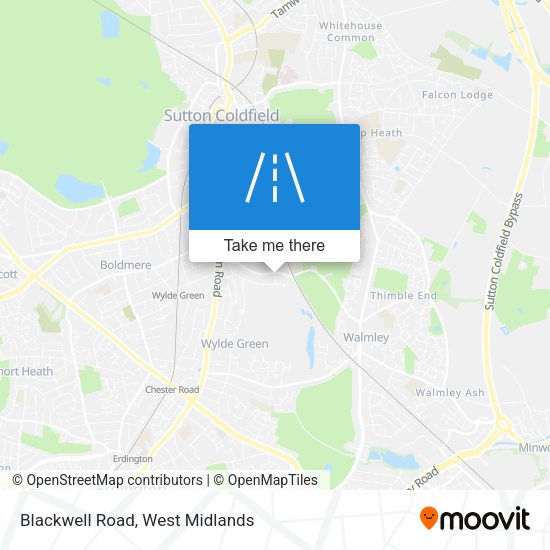Blackwell Road map