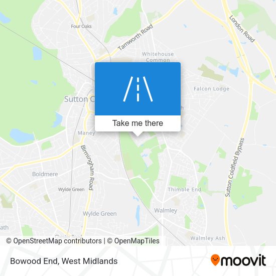 Bowood End map