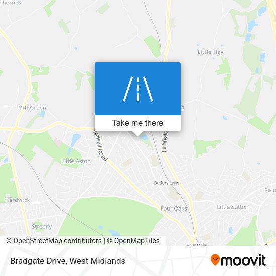 Bradgate Drive map