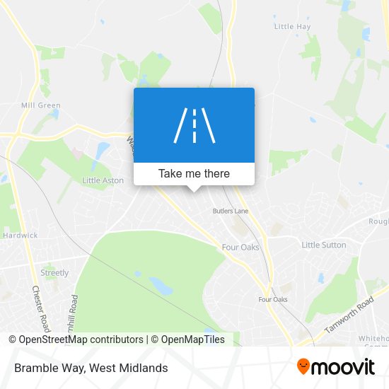 Bramble Way map