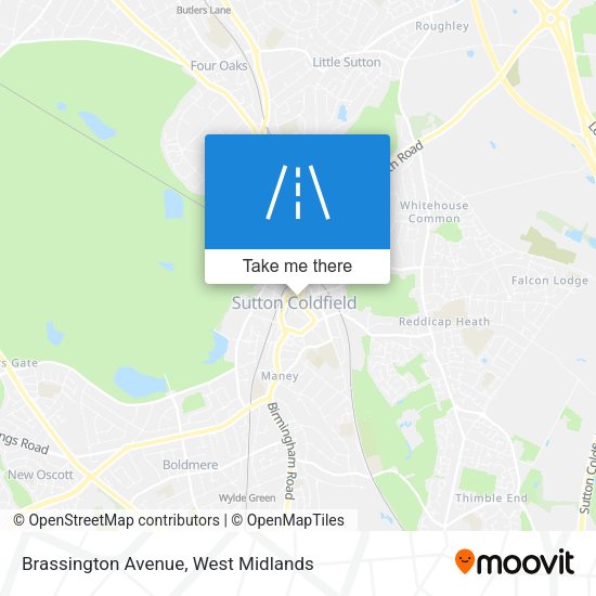 Brassington Avenue map