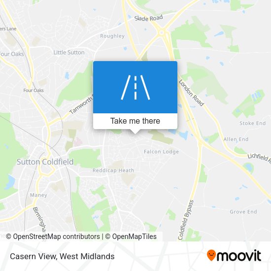 Casern View map