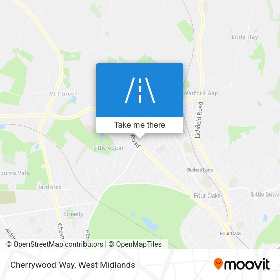 Cherrywood Way map