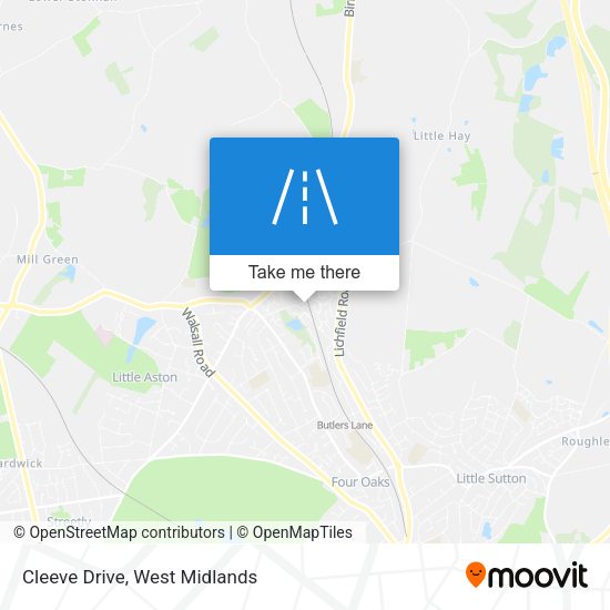 Cleeve Drive map