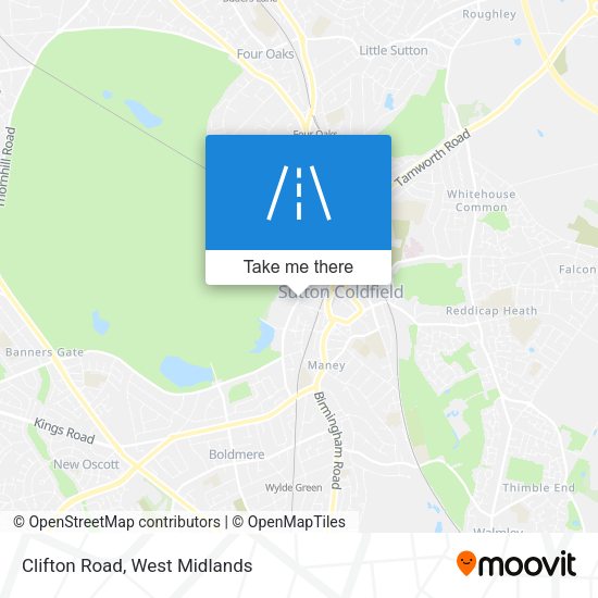 Clifton Road map