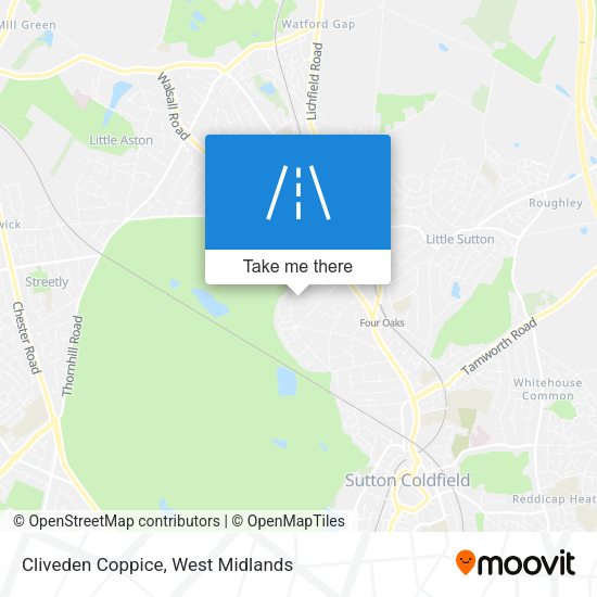 Cliveden Coppice map