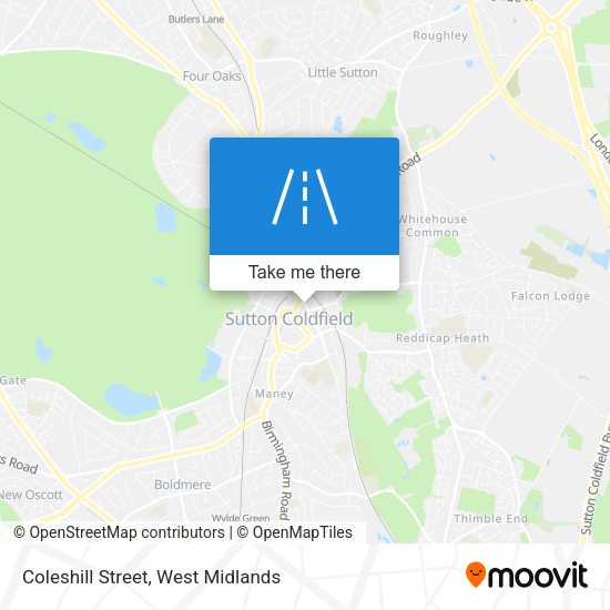 Coleshill Street map