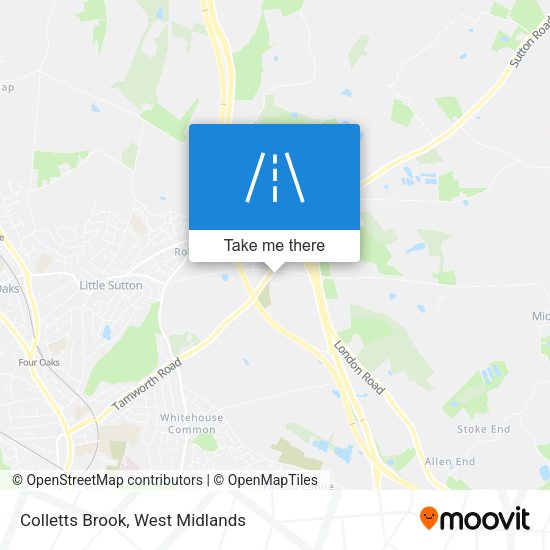 Colletts Brook map