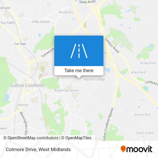 Colmore Drive map