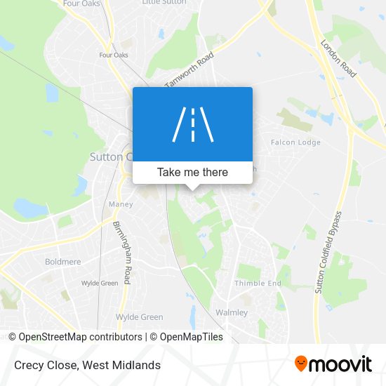 Crecy Close map