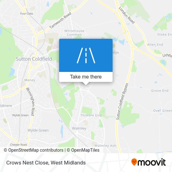 Crows Nest Close map