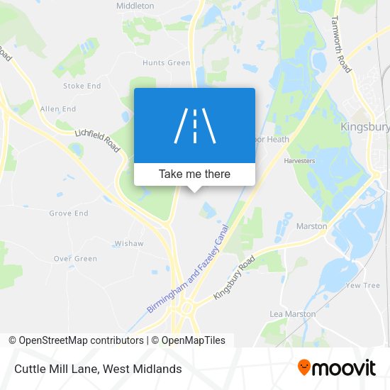 Cuttle Mill Lane map