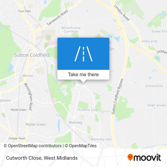 Cutworth Close map