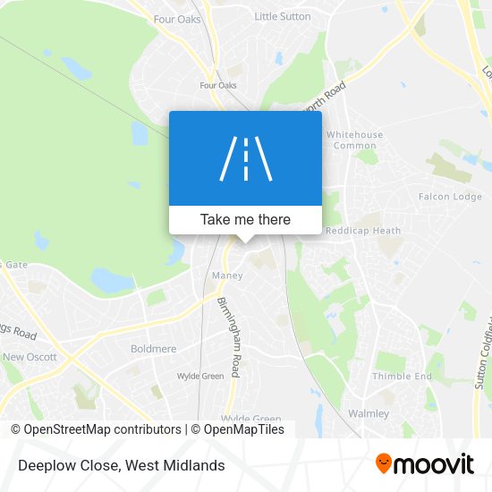 Deeplow Close map
