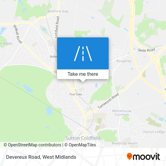 Devereux Road map