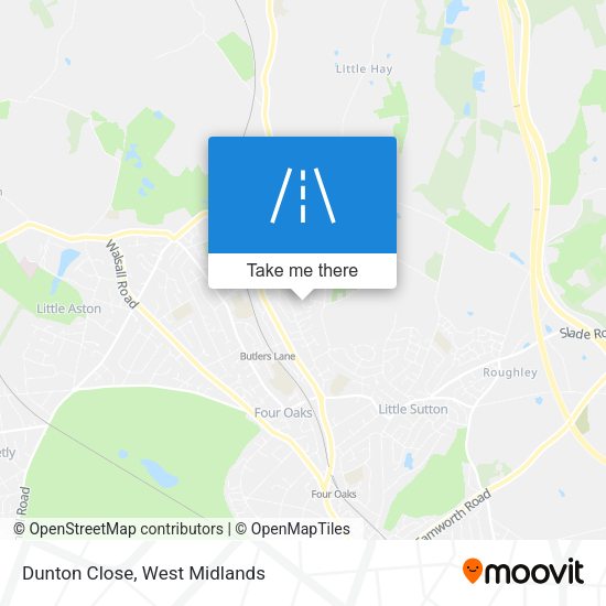 Dunton Close map
