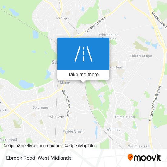 Ebrook Road map