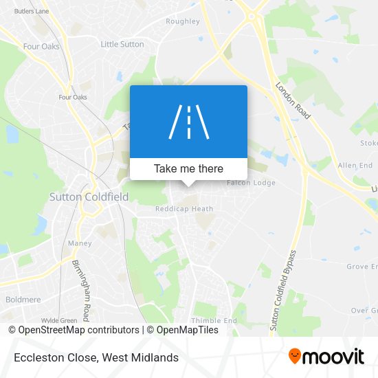Eccleston Close map