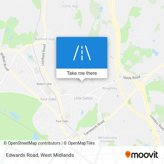 Edwards Road map