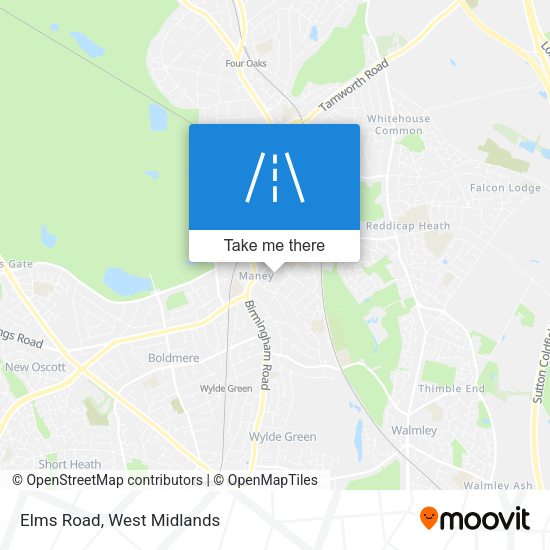 Elms Road map