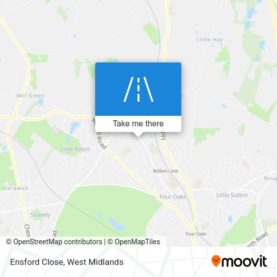Ensford Close map