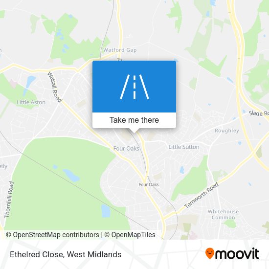 Ethelred Close map