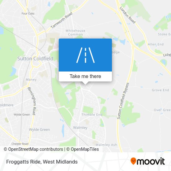 Froggatts Ride map