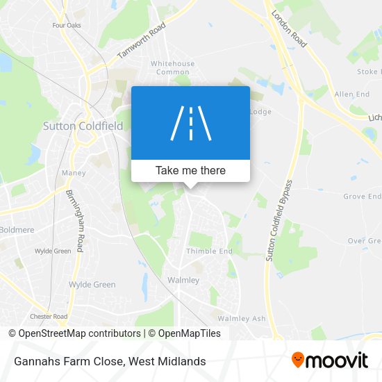 Gannahs Farm Close map