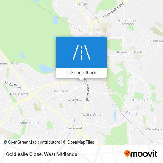 Goldieslie Close map