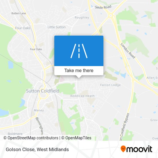 Golson Close map