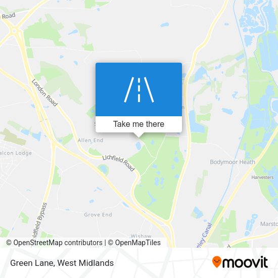 Green Lane map